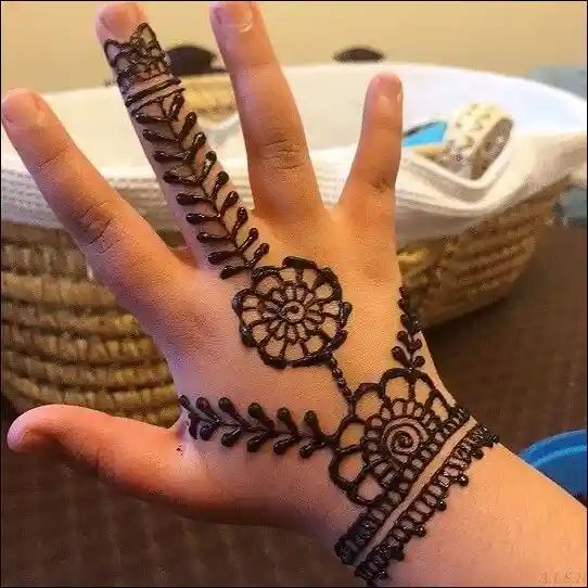 back hand mehndi design 57