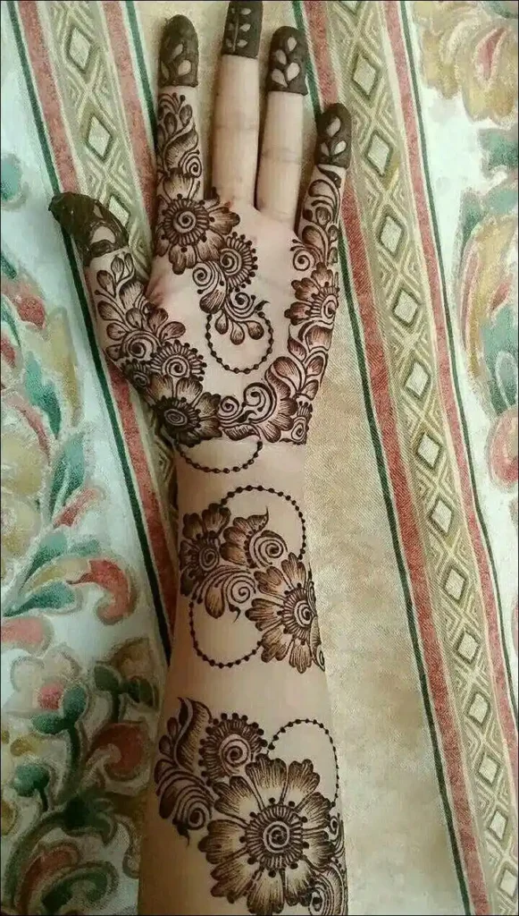 full hand mehndi design 107