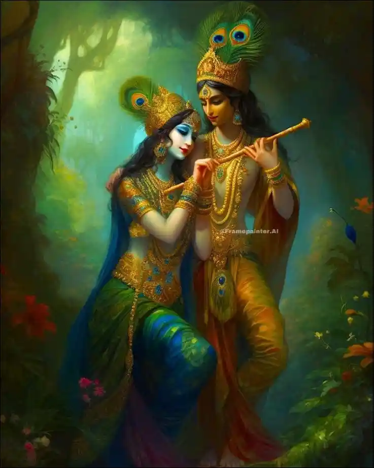 romantic radha krishna images 7