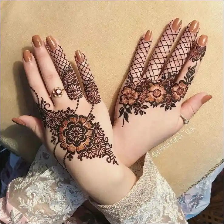 simple mehndi design 9