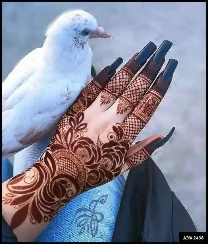 simple mehndi design 90